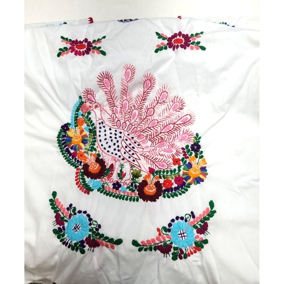 Handmade MuuMuu House Dress Hand Embroidered One size Leisure Lounging - Picture 3 of 10